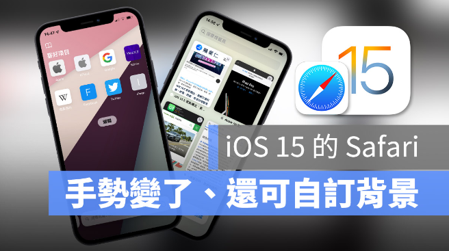 iOS 15 的Safari 界面换了，新版手势如何操作看这里