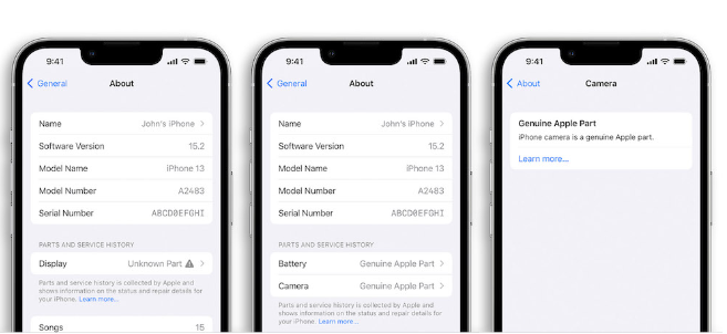 iOS 15.2 新功能：用iPhone 检查你更换的零件是不是来自原厂