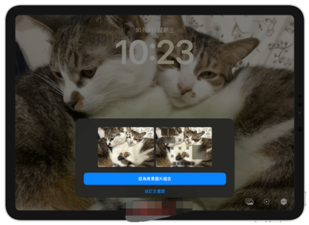 iPad 动态壁纸设定教学，在锁定画面呈现会动的 GIF 壁纸