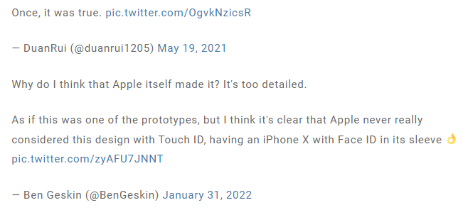 网友挖出历史，iPhone X 最初是设计成沿用Touch ID