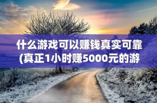 真正1小时赚500元的游戏，真的有吗