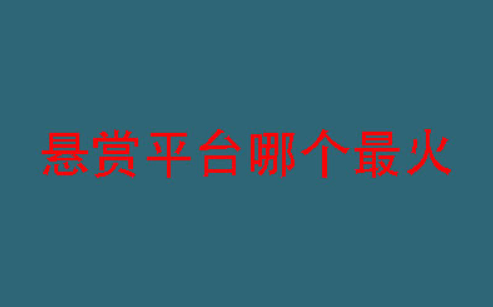 全网最火的悬赏赚钱软件，整理排名前三的人气高的悬赏平台