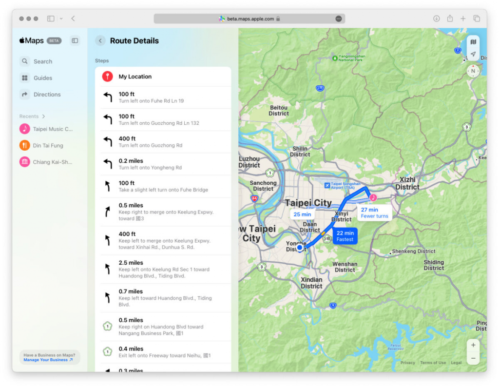 Apple 地图网页版正式登场！ 浏览器就能快速查看、跨系统使用更方便