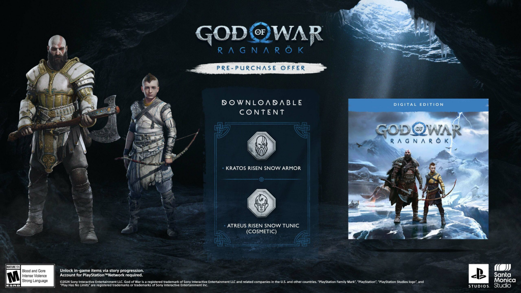 《God of War Ragnarök》电脑配置需求公布，存储空间需预留190GB！