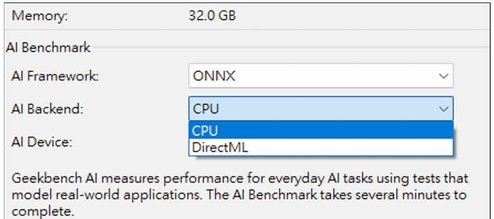 Geekbench AI 免费测试工具登场，实测你的 CPU、GPU、NPU AI 性能如何