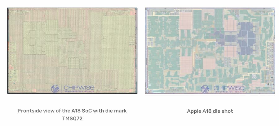 苹果A18 与A18 Pro 芯片有何不同？ 拆解全面揭示设计差异