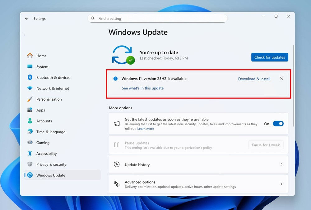 Windows 11 25H2 已正式推出! 想升级的人可以检查看看