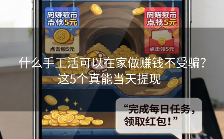 什么手工活可以在家做赚钱不受骗？这5个真能当天提现  