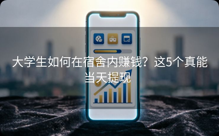 大学生如何在宿舍内赚钱？这5个真能当天提现  