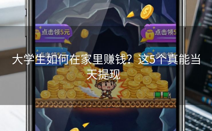 大学生如何在家里赚钱？这5个真能当天提现  